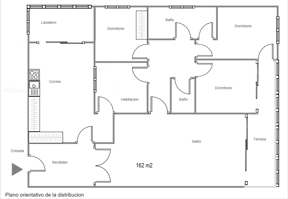 Ruim appartement met 4 slaapkamers te koop in Santa Cristina-Málaga